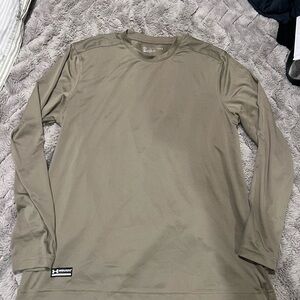 Under Armour Men's Beige Long Sleeve Tee